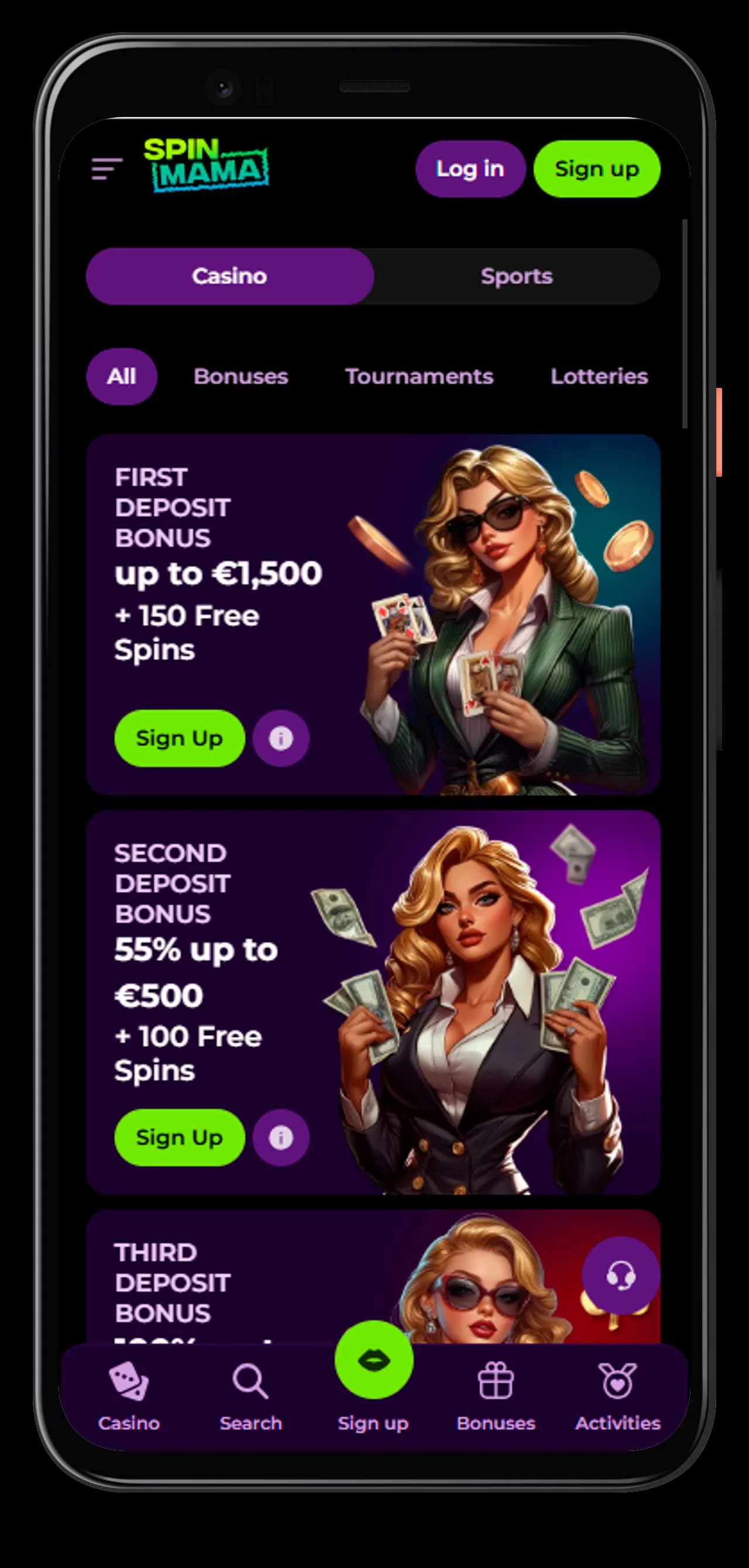 mobile Willkommensboni SpinMama Casino